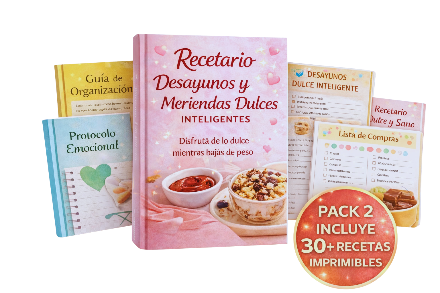 Pack Método Acompañado - Bajá de peso sin dejar los dulces (con guías y apoyo extra)